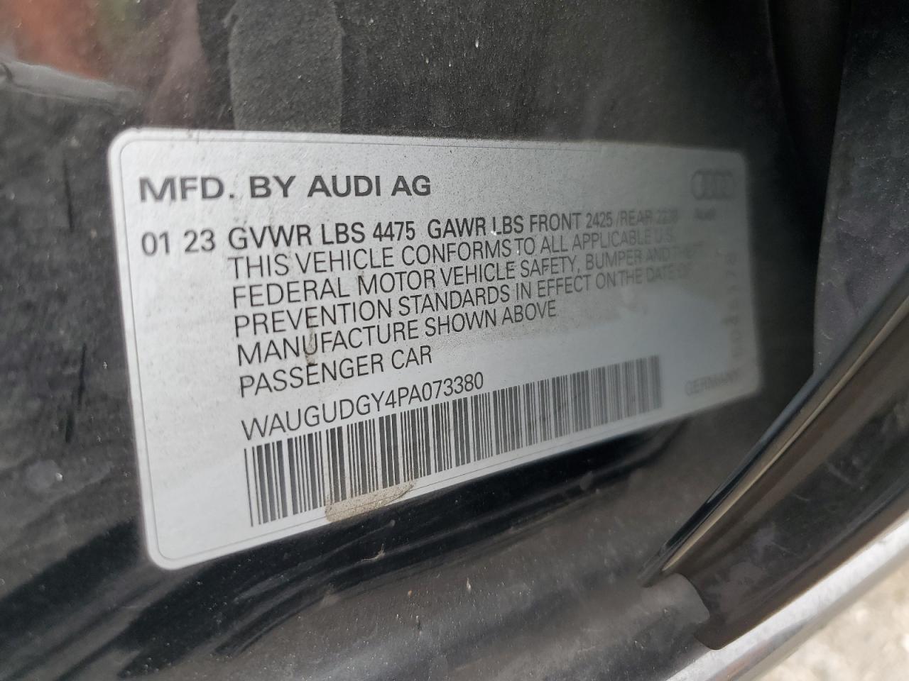 WAUGUDGY4PA073380 2023 Audi A3 Premium