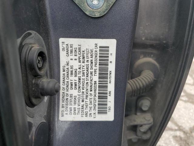 2018 HONDA CIVIC LX - 2HGFC2F54JH602284
