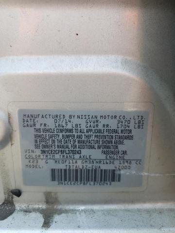 2015 Nissan Versa Note S VIN: 3N1CE2CP8FL370243 Lot: 61095884