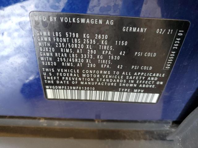 2021 VOLKSWAGEN ID.4 FIRST WVGDMPE29MP013010