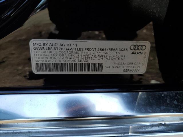 2011 Audi A8 Quattro VIN: WAUAVAFDXBN014559 Lot: 57507384