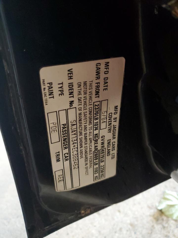 SAJAY1344EC388262 1984 Jaguar Xj6 Vanden Plas