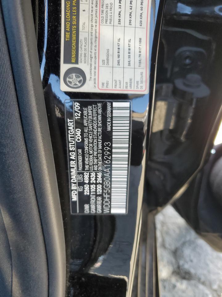 WDDHF5GB0AA162993 2010 Mercedes-Benz E 350