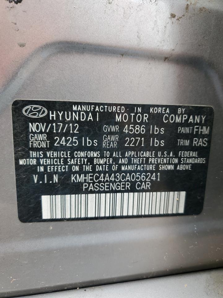 2012 Hyundai Sonata Hybrid vin: KMHEC4A43CA056241