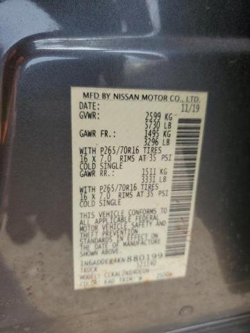 1N6AD0ER4KN880199 2019 NISSAN NAVARA - Image 12