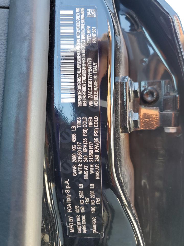 ZACCJBBT7FPB47173 2015 Jeep Renegade Latitude