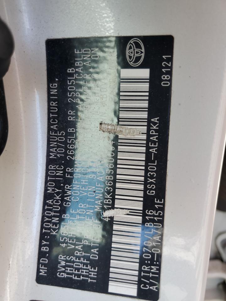 4T1BK36B56U084116 2006 Toyota Avalon Xl