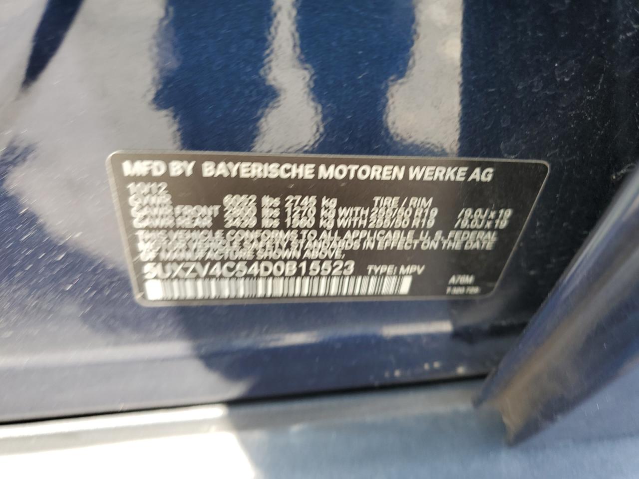 5UXZV4C54D0B15523 2013 BMW X5 xDrive35I