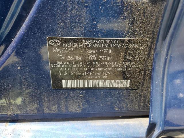 5NPE34AF7JH603796 2018 HYUNDAI SONATA - Image 12