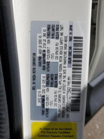 2016 Mazda Cx-5 Touring VIN: JM3KE2CY1G0773942 Lot: 59130764