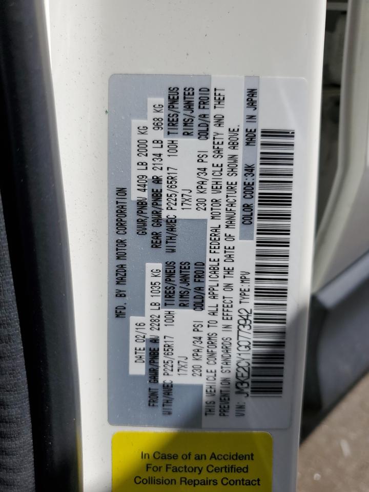 JM3KE2CY1G0773942 2016 Mazda Cx-5 Touring