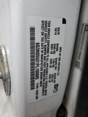 2015 CHEVROLET CAPRICE PO 6G3NS5U21FL100885