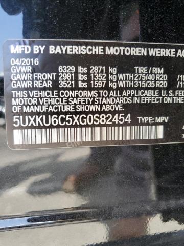 VIN 5UXKU6C5XG0S82454 2016 BMW X6, Xdrive50I no.13