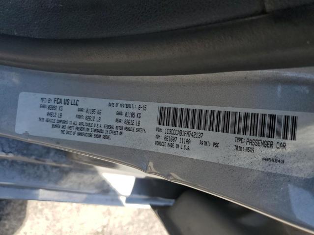 2015 CHRYSLER 200 LIMITE - 1C3CCCAB1FN742137