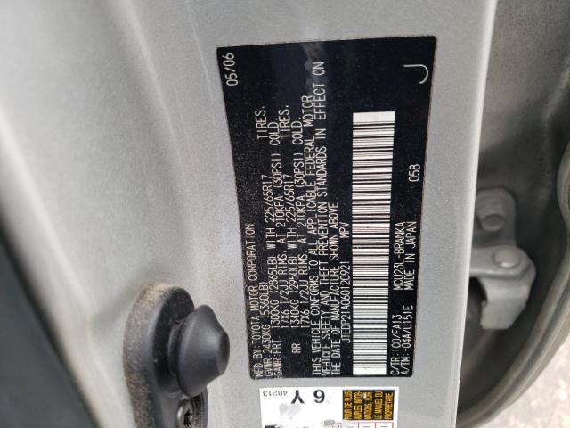 2006 Toyota Highlander Limited VIN: JTEDP21A060120921 Lot: 60399074