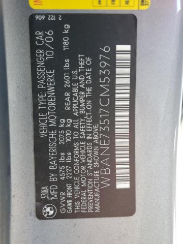 2007 BMW 530 I VIN: WBANE73517CM53976 Lot: 59579094