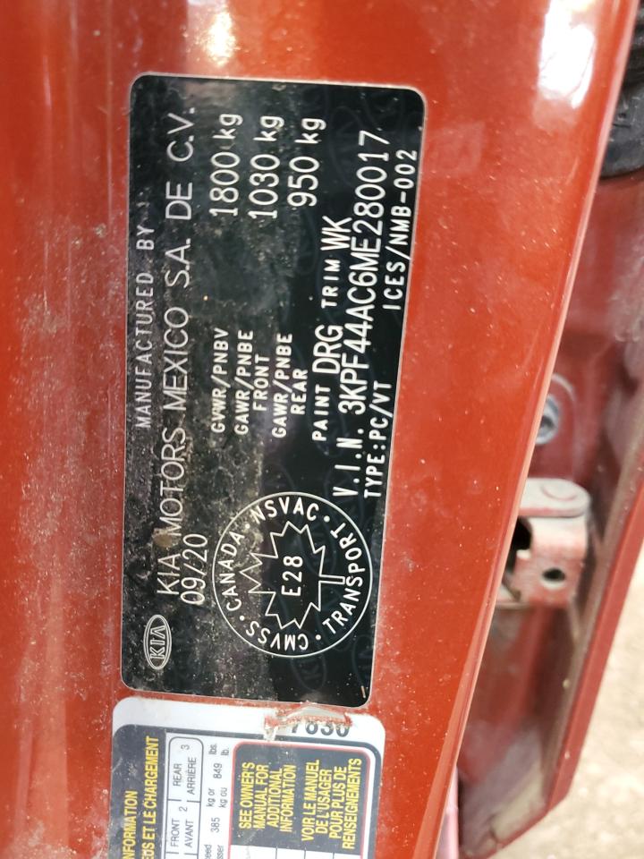 3KPF44AC6ME280017 2021 Kia Forte Gt