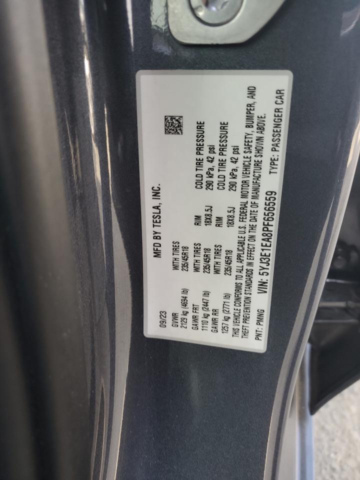 5YJ3E1EA8PF656559 2023 Tesla Model 3