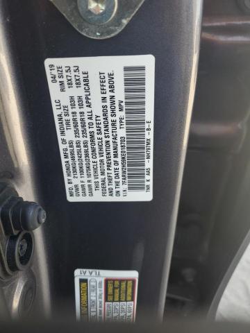 2019 Honda Cr-V Ex VIN: 7FARW2H59KE018703 Lot: 58650454