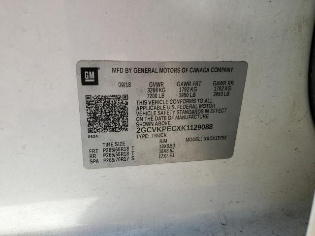 2GCVKPECXK1129088 2019 Chevrolet Silverado Ld K1500 Lt