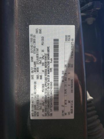 2018 Ford F150 Supercrew VIN: 1FTEW1E52JKC10393 Lot: 58298494