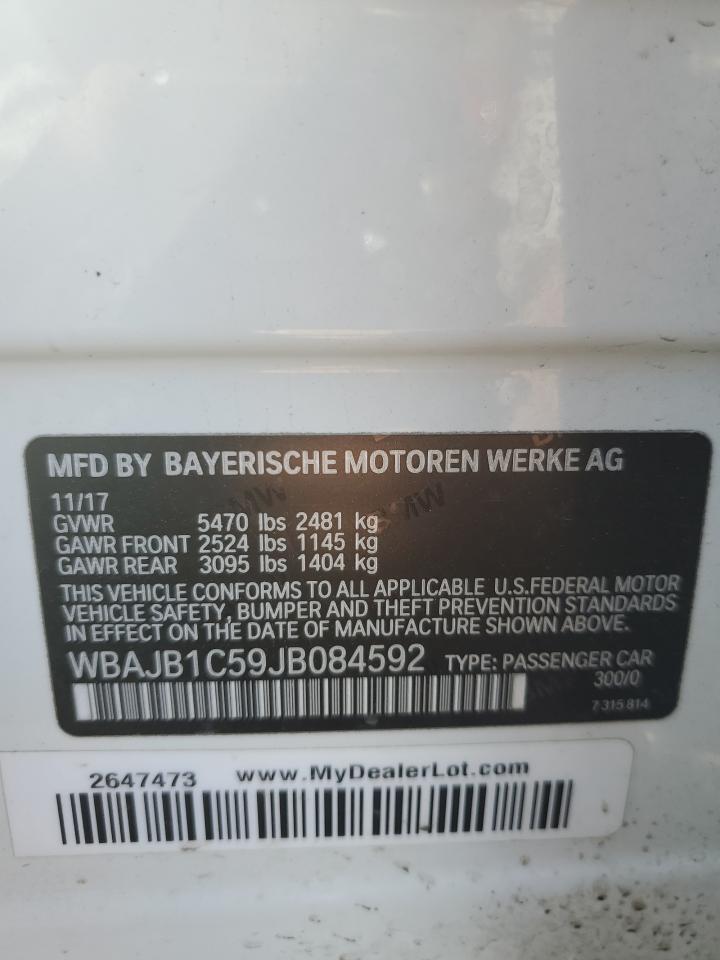 WBAJB1C59JB084592 2018 BMW 530Xe