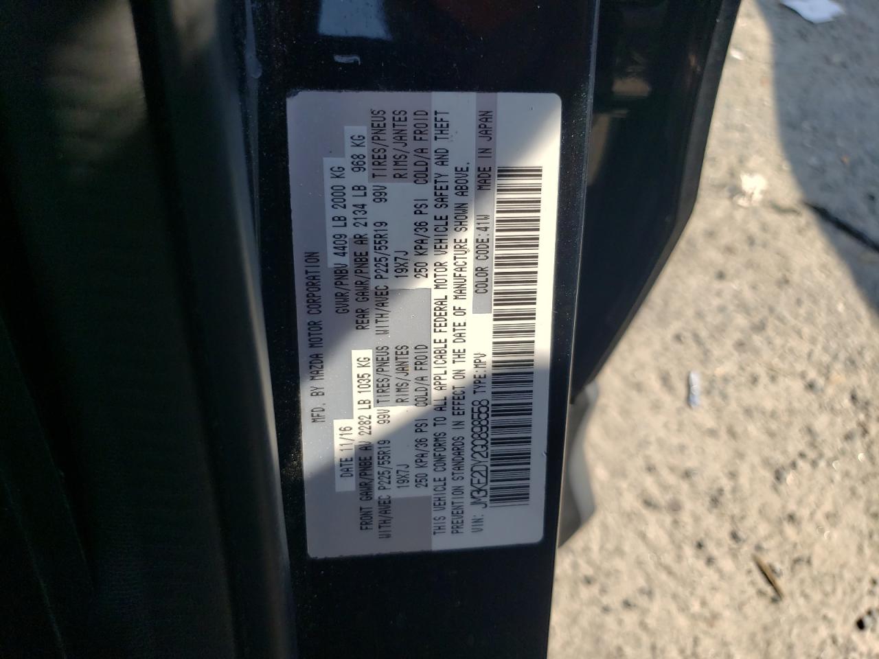 JM3KE2DY2G0898558 2016 Mazda Cx-5 Gt