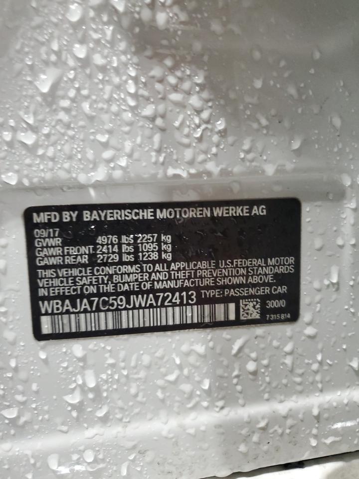 WBAJA7C59JWA72413 2018 BMW 530 Xi