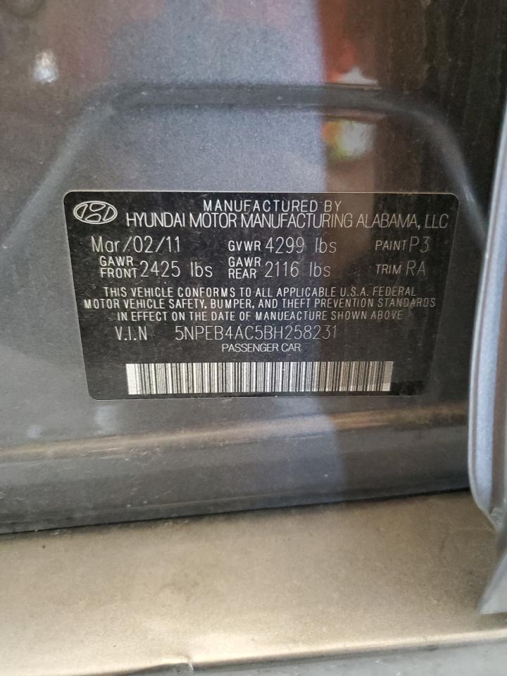 Lot #2979351653 2011 HYUNDAI SONATA GLS