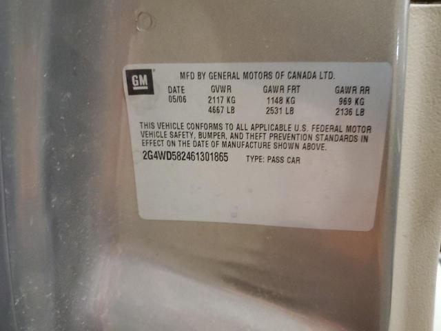 2006 Buick Lacrosse Cxl VIN: 2G4WD582461301865 Lot: 57400394