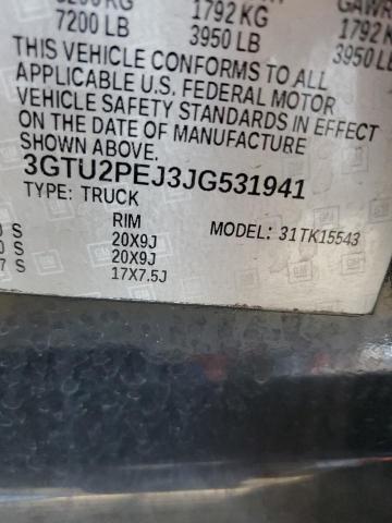 2018 GMC Sierra K1500 Denali VIN: 3GTU2PEJ3JG531941 Lot: 59062084