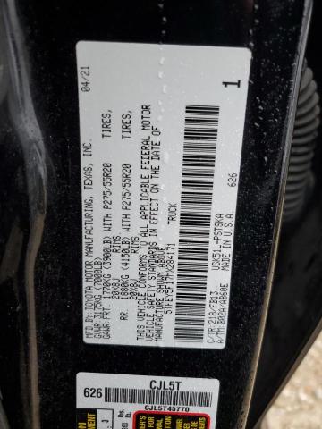 2021 Toyota Tundra Crewmax Sr5 VIN: 5TFEY5F17MX284171 Lot: 57541734