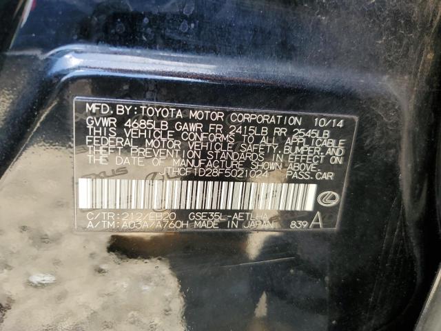 2015 Lexus Is 250 VIN: JTHCF1D28F5021024 Lot: 58117684