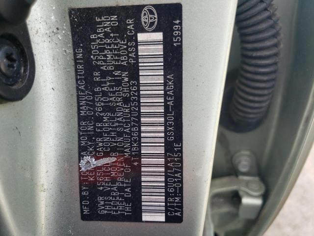 2007 Toyota Avalon Xl VIN: 4T1BK36B77U253263 Lot: 59486394