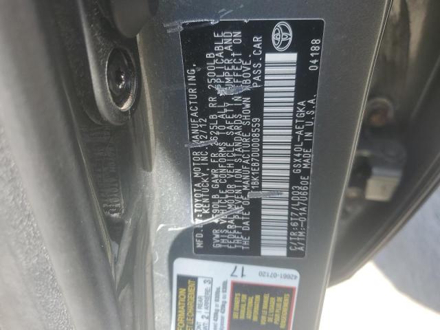 2013 Toyota Avalon Base VIN: 4T1BK1EB7DU008559 Lot: 59629674