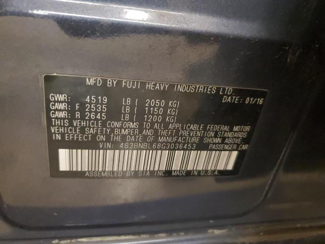 2016 SUBARU LEGACY 2.5 - 4S3BNBL68G3036453
