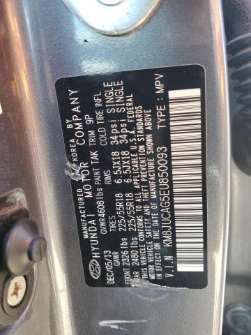 2014 Hyundai Tucson Gls VIN: KM8JUCAG5EU850093 Lot: 57745154