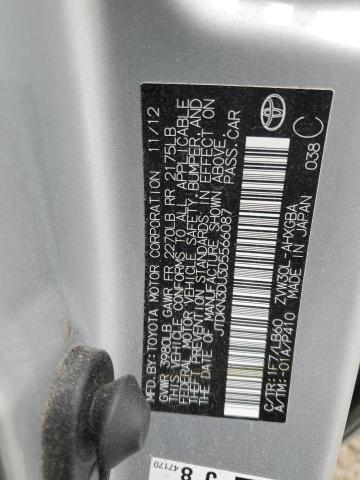 2013 Toyota Prius VIN: JTDKN3DU3D5566087 Lot: 60105784