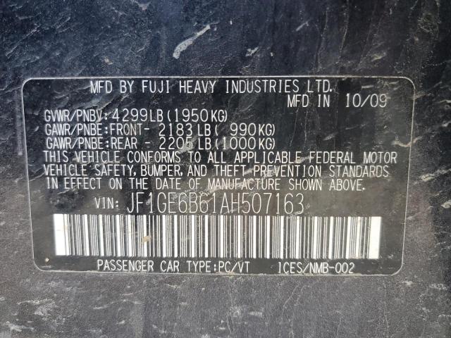 2010 Subaru Impreza 2.5I Premium VIN: JF1GE6B61AH507163 Lot: 60088524