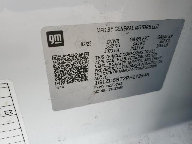 1G1ZD5ST2PF172546 2023 Chevrolet Malibu Lt