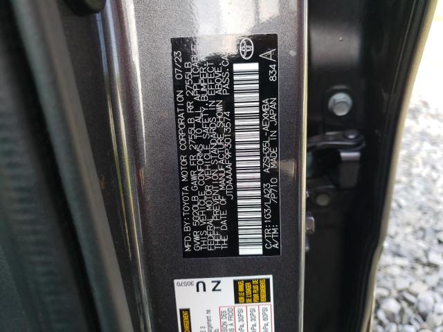 2023 Toyota Crown Xle VIN: JTDAAAAF9P3013574 Lot: 57202614