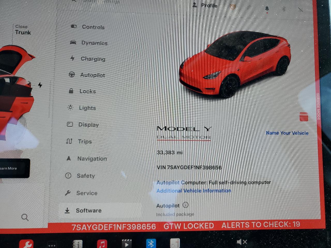 7SAYGDEF1NF398656 2022 Tesla Model Y