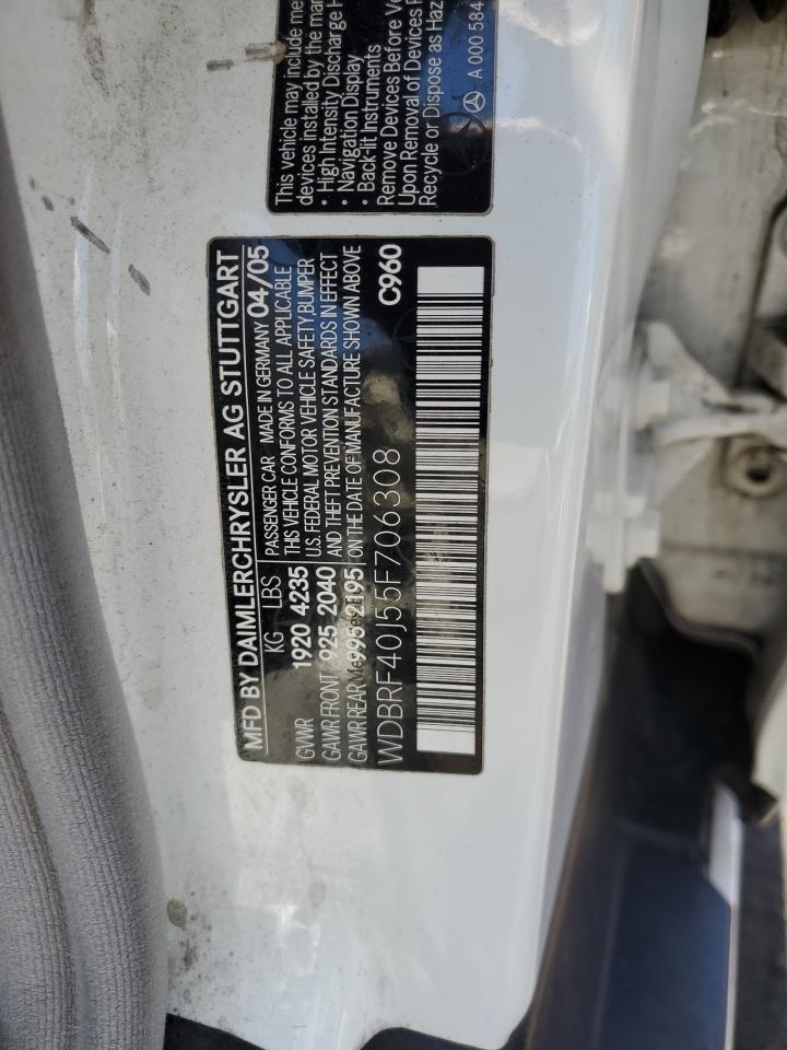 WDBRF40J55F706308 2005 Mercedes-Benz C 230K Sport Sedan