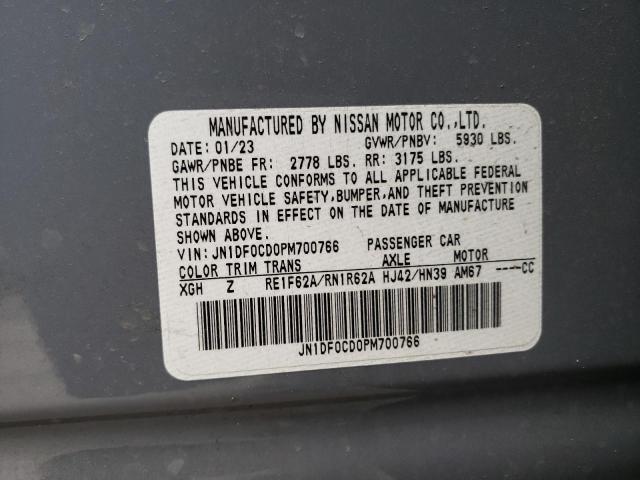 2023 NISSAN ARIYA PLAT JN1DF0CD0PM700766