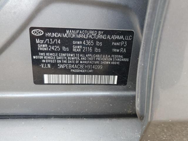 2014 Hyundai Sonata Gls VIN: 5NPEB4AC8EH914099 Lot: 55969244