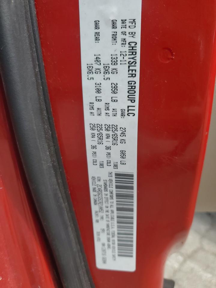 2C4RDGCG5CR210052 2012 Dodge Grand Caravan Sxt