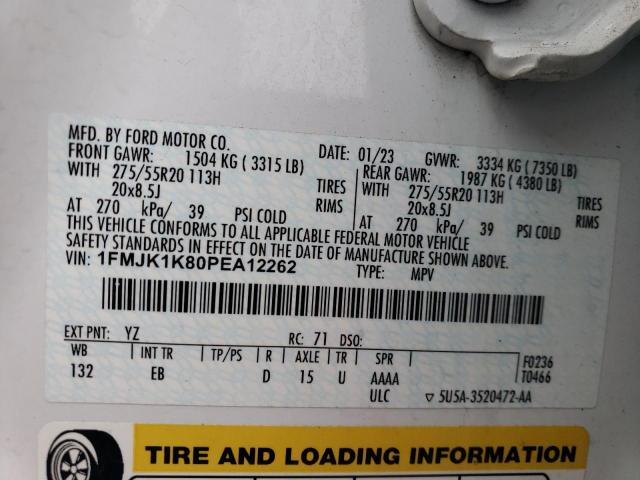 2023 FORD EXPEDITION - 1FMJK1K80PEA12262