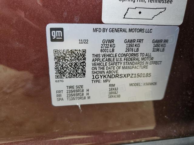 2023 Cadillac Xt5 Premium Luxury VIN: 1GYKNDRSXPZ150185 Lot: 57415664