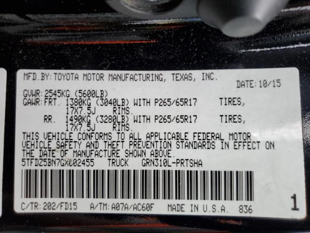 2016 Toyota Tacoma Double Cab VIN: 5TFDZ5BN7GX002455 Lot: 57208234