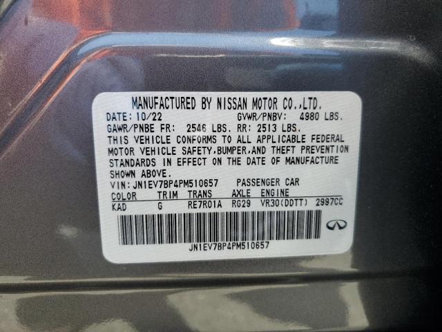 2023 Infiniti Q50 Luxe VIN: JN1EV7BP4PM510657 Lot: 58308684